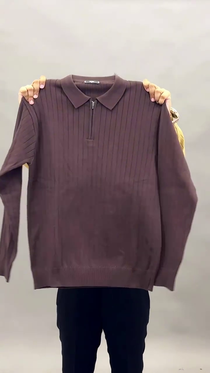 Premium Knit Polo Sweater For Men