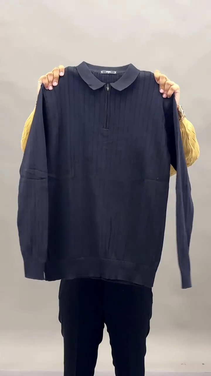 Premium Knit Polo Sweater For Men