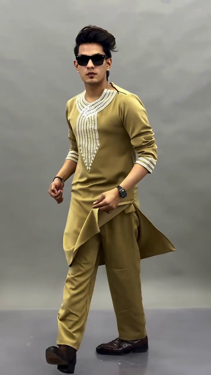 Men’s Premium Embroidered Kurta Pajama Set