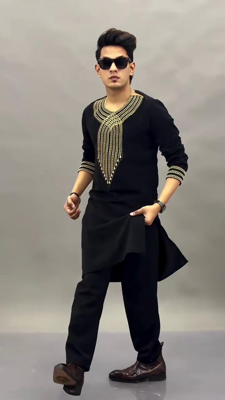Men’s Premium Embroidered Kurta Pajama Set