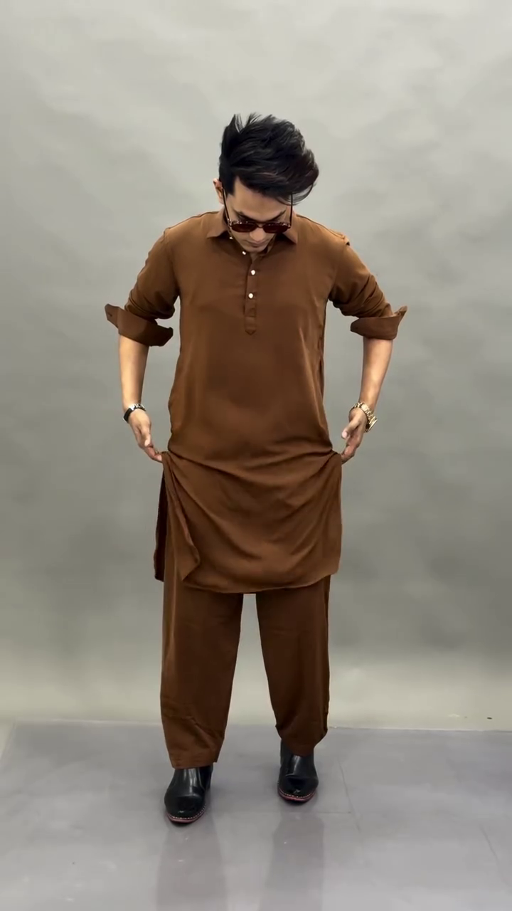 Classic Plain Kurta Pajama Set