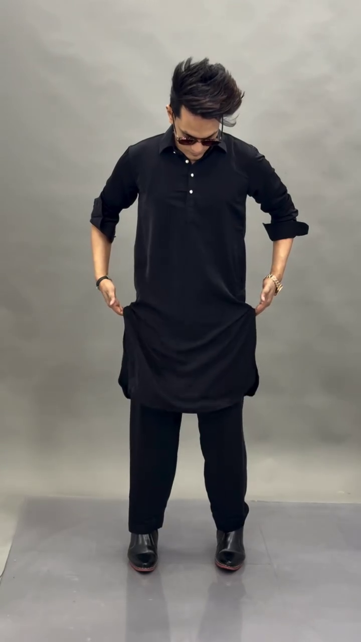 Classic Plain Kurta Pajama Set