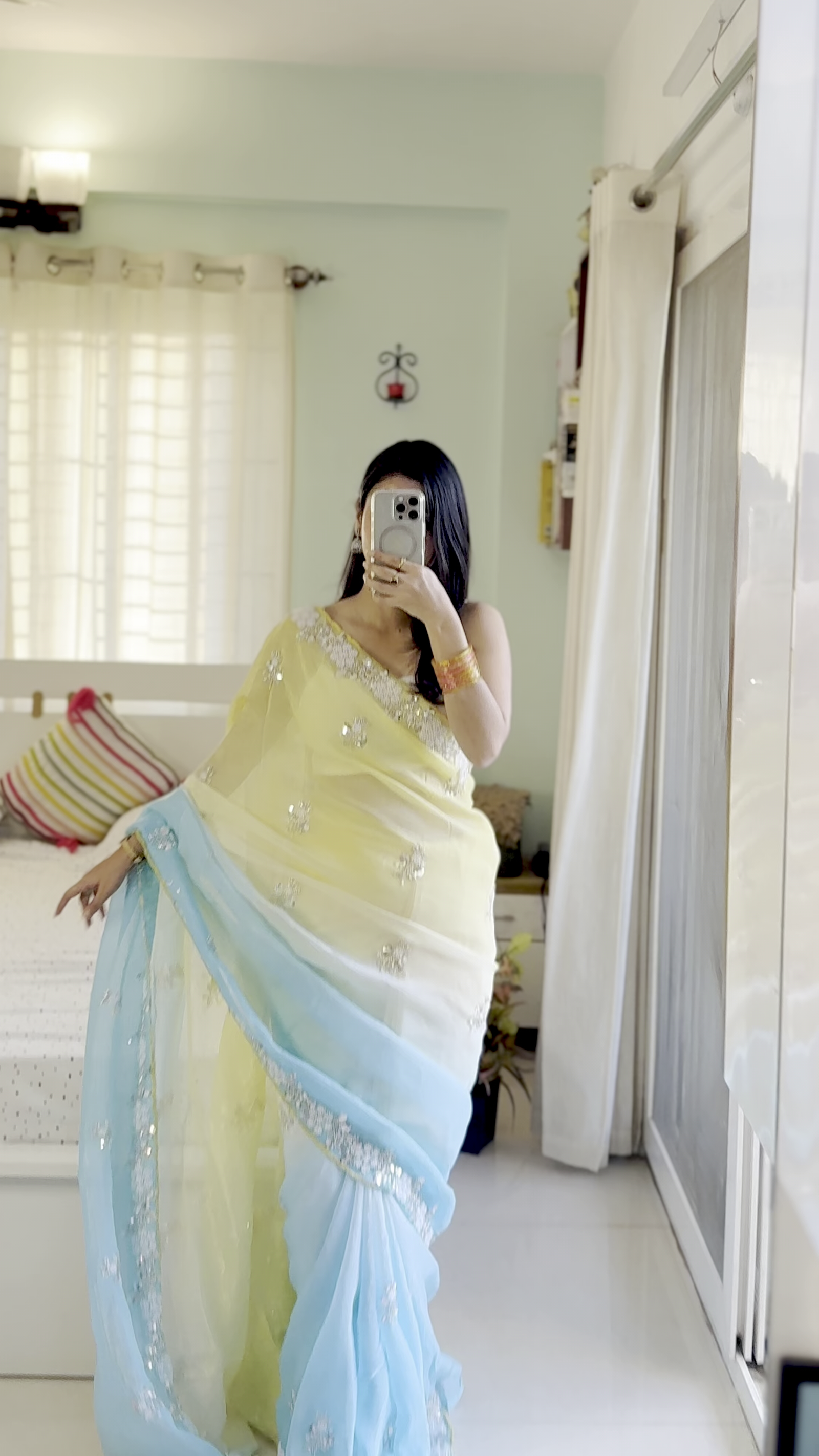 Ombre Organza Saree