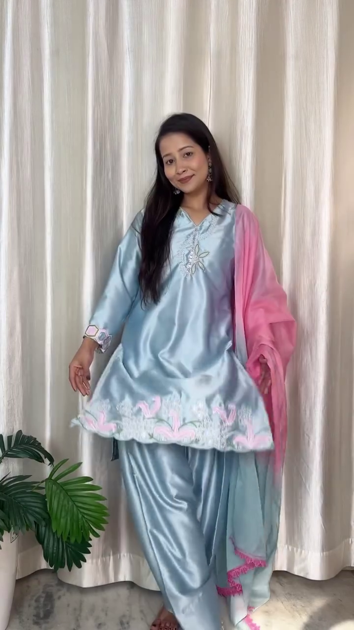 Embroidered Festive Suit Set