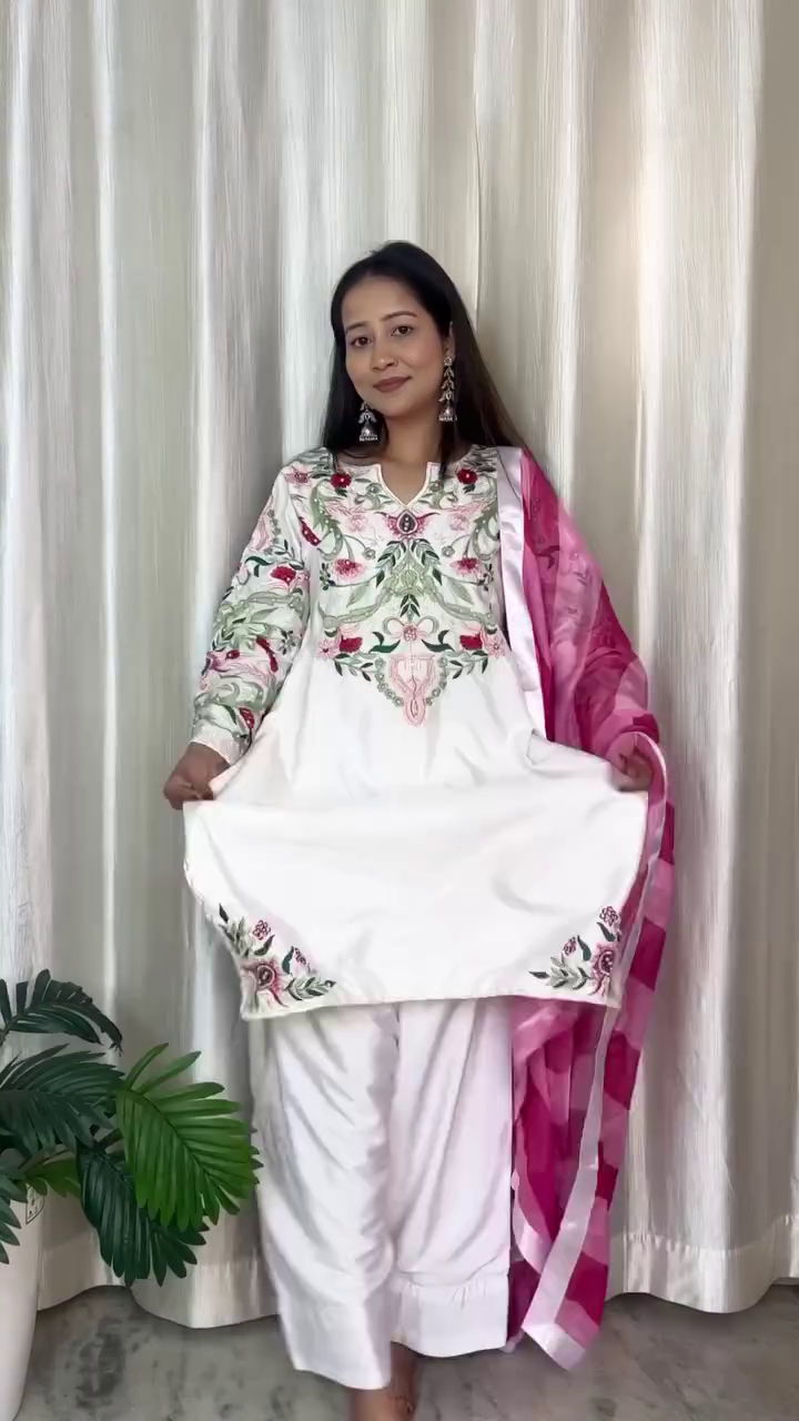 Embroidered Festive Suit Set