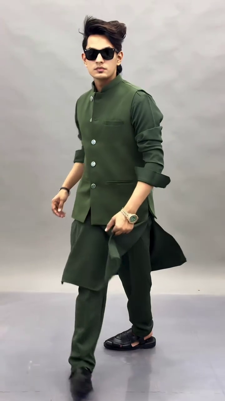 Kurta Set with Nehru Jacket