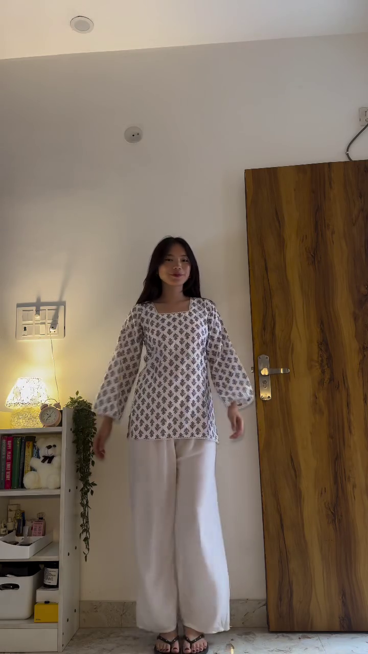 Bell Sleeve Casual Ethnic Kurti Top