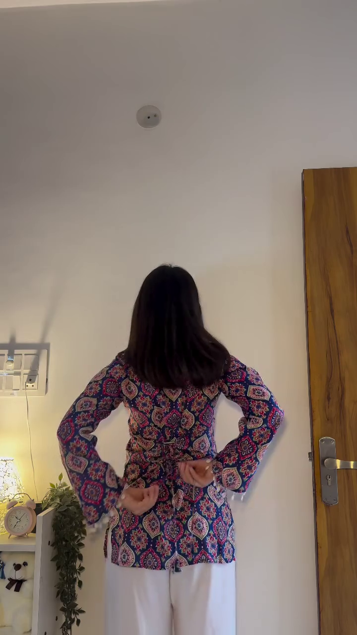 Bell Sleeve Casual Ethnic Kurti Top