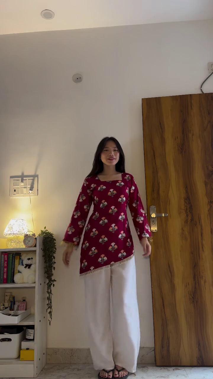 Bell Sleeve Casual Ethnic Kurti Top