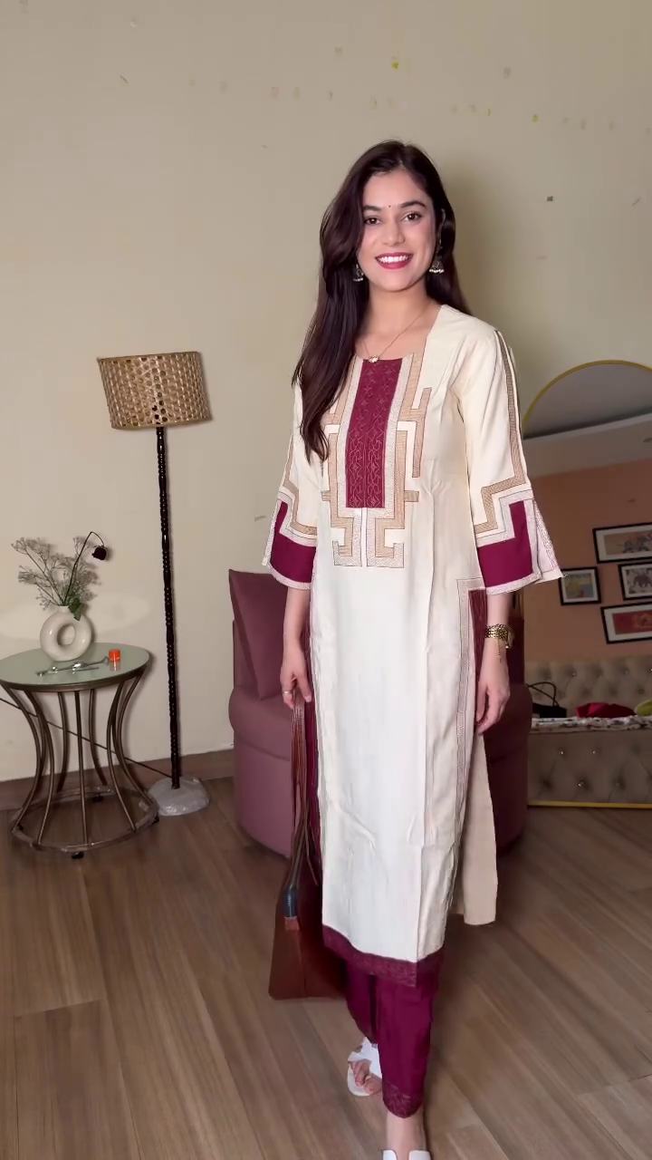 Printed Cotton Kurta Set