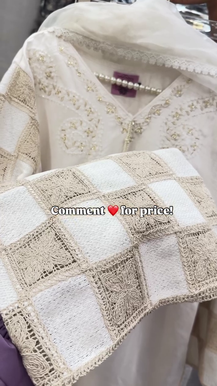 Kurta Set with Organza Dupatta