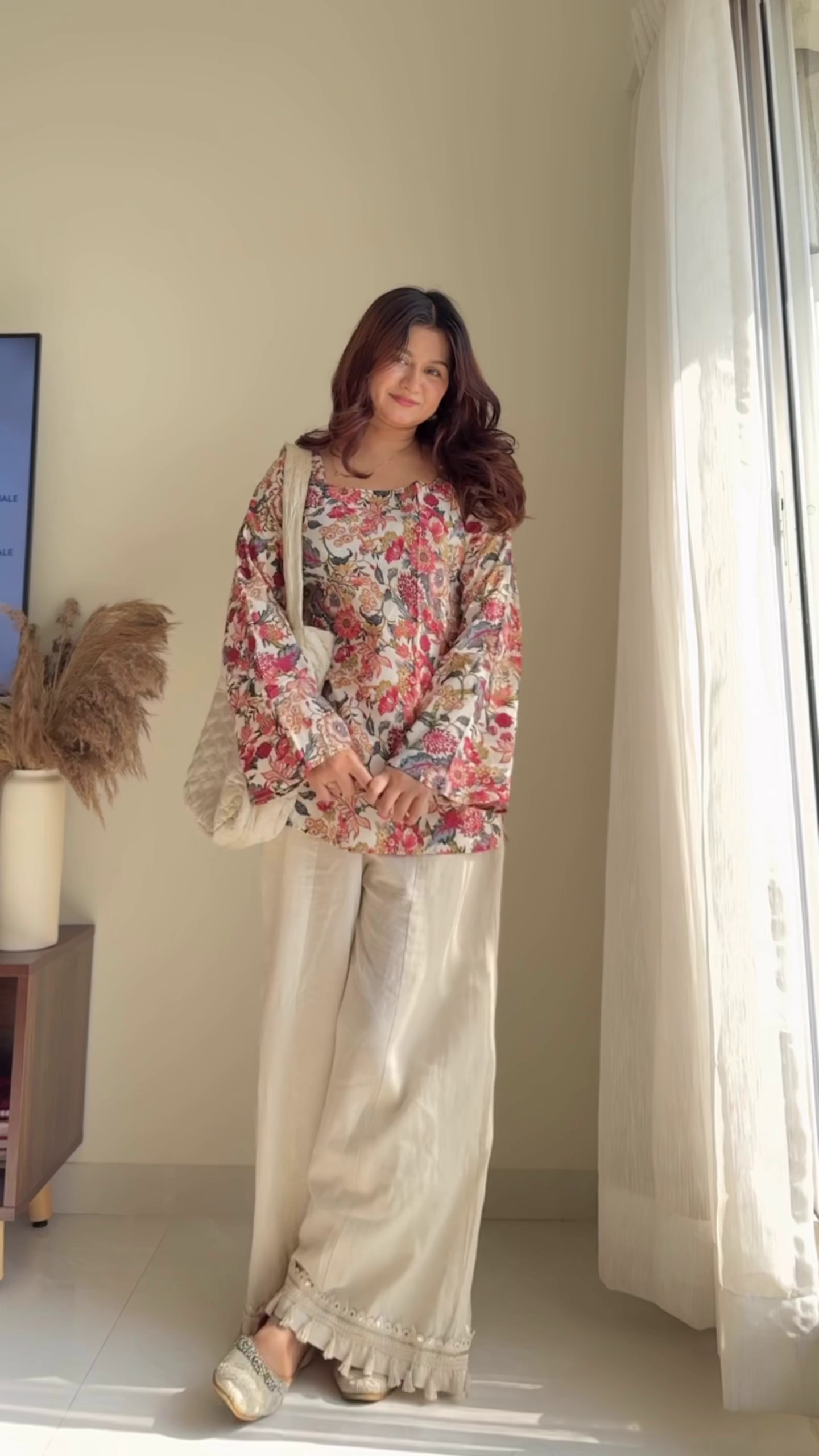 Short Kurti with Palazzo Set