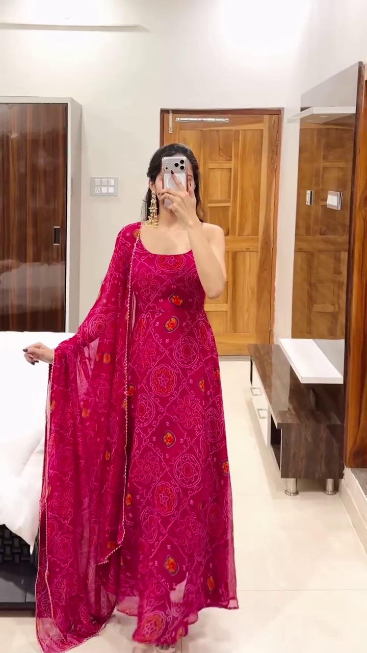 Floral Anarkali Suit Set