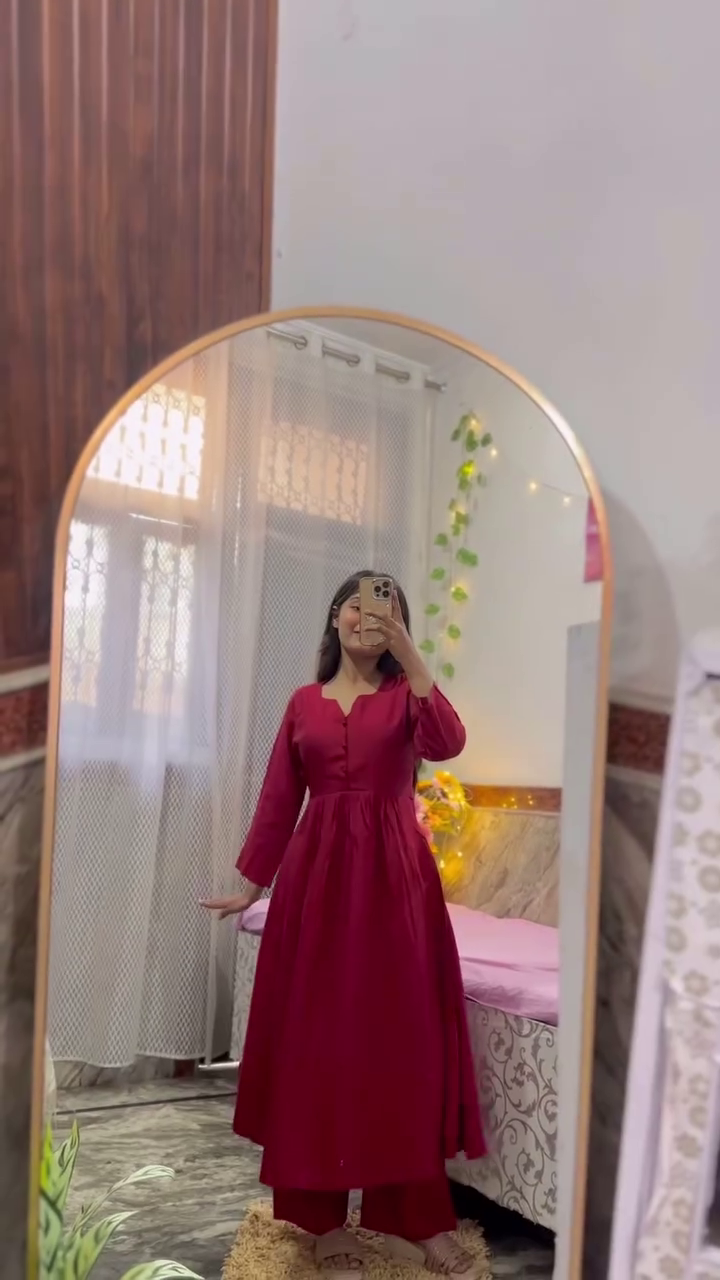 Casual Cotton Ethnic Kurta Pant Set