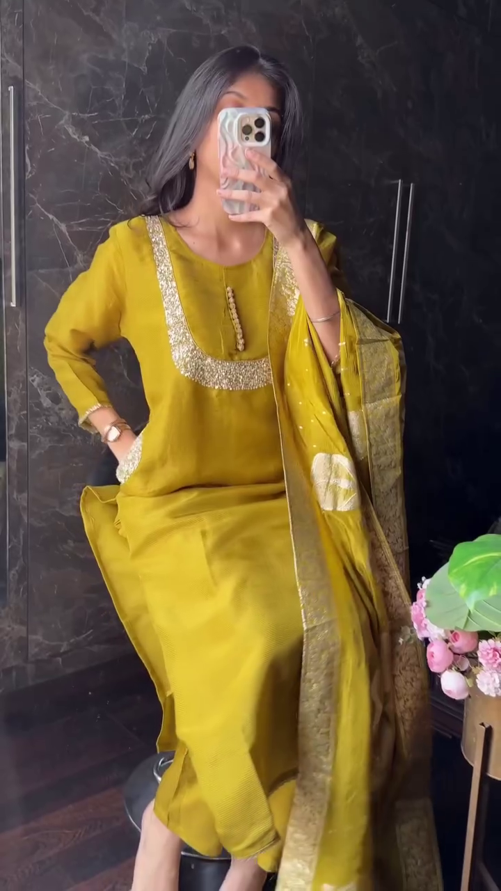 Festive Silk Kurta Set